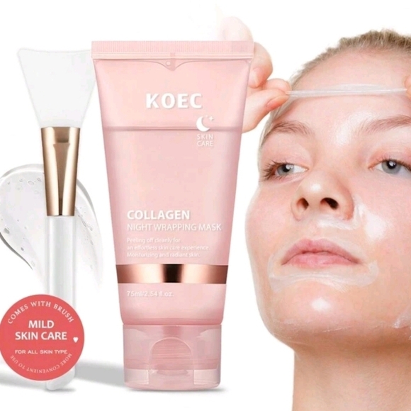 Other - Collagen Night Wrapping Sleep Mask , Deep Moisturing Facial Gel Hydrating New